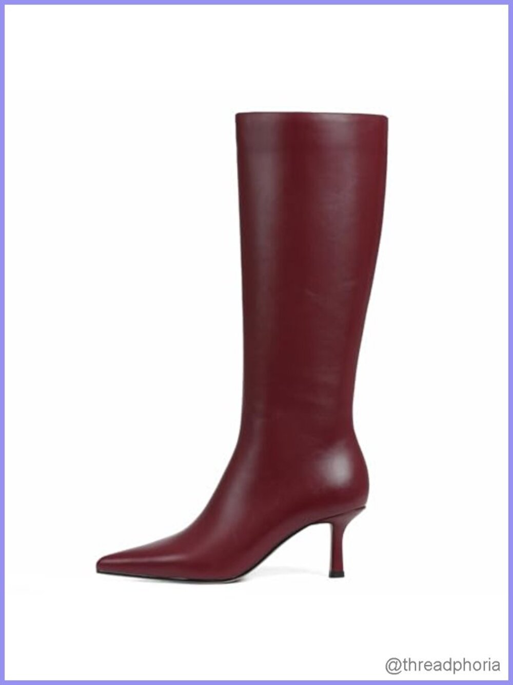 Women Knee High Boots Kitten Heel Side Zipper Dress Tall Boots